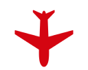 Avión rojo de DHL